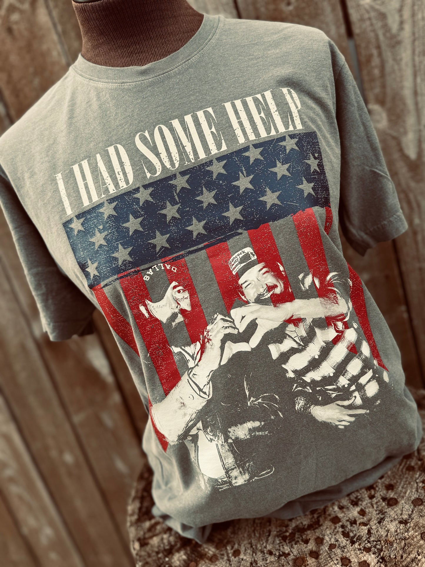 I HAD SOME HELP - 4th JULY WASHED SHIRT