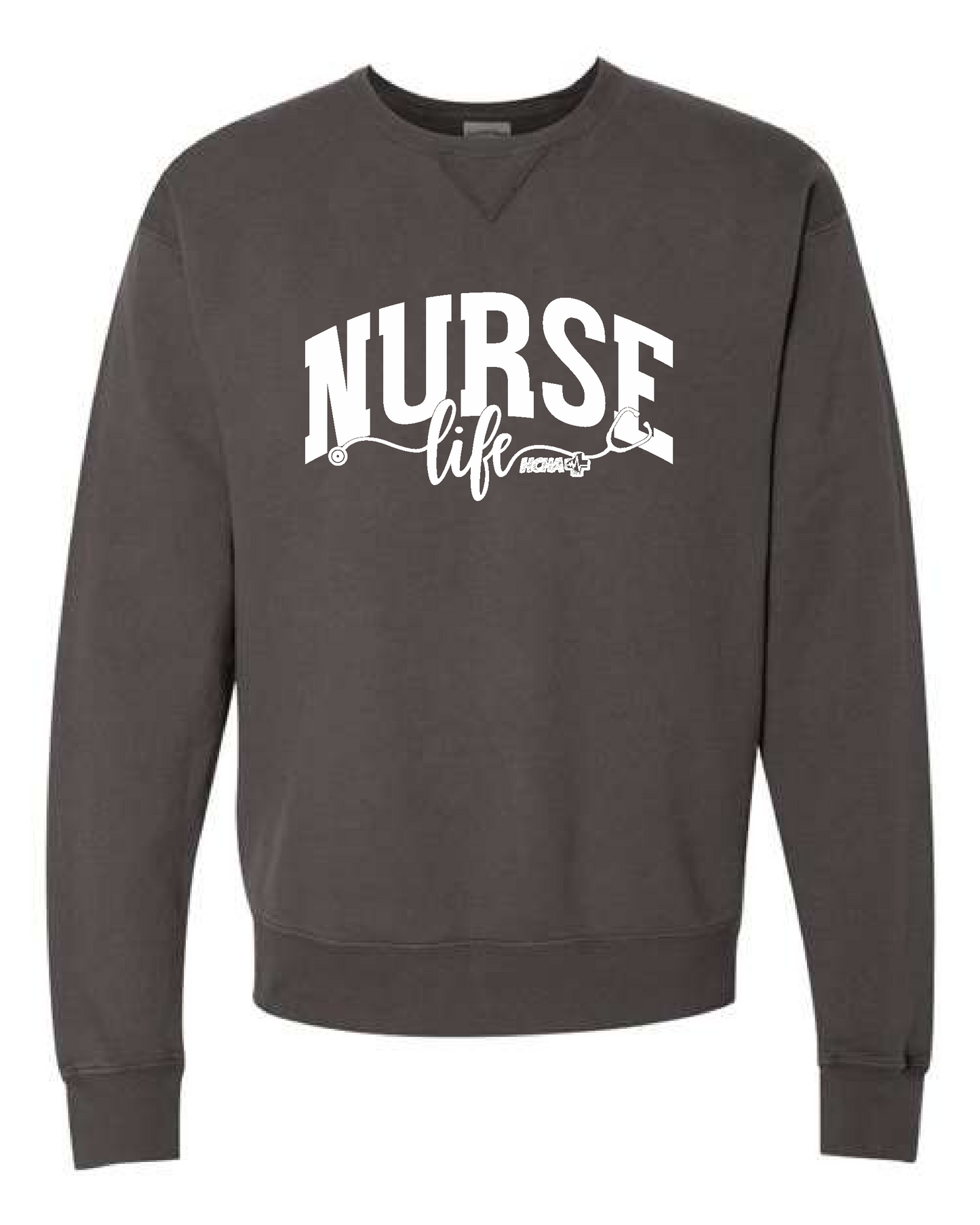 NURSE LIFE HCHA - UNISEX - SHIRT - LONG SLEEVE - CREWNECK