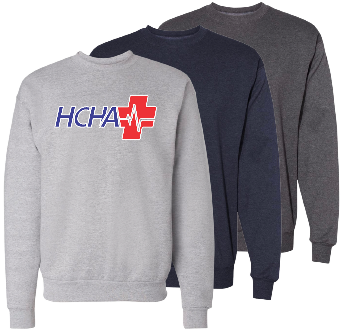 BUNDLE (3 LIGHT WEIGHT) -HCHA - CREWNECK SWEATSHIRT - PRINTED