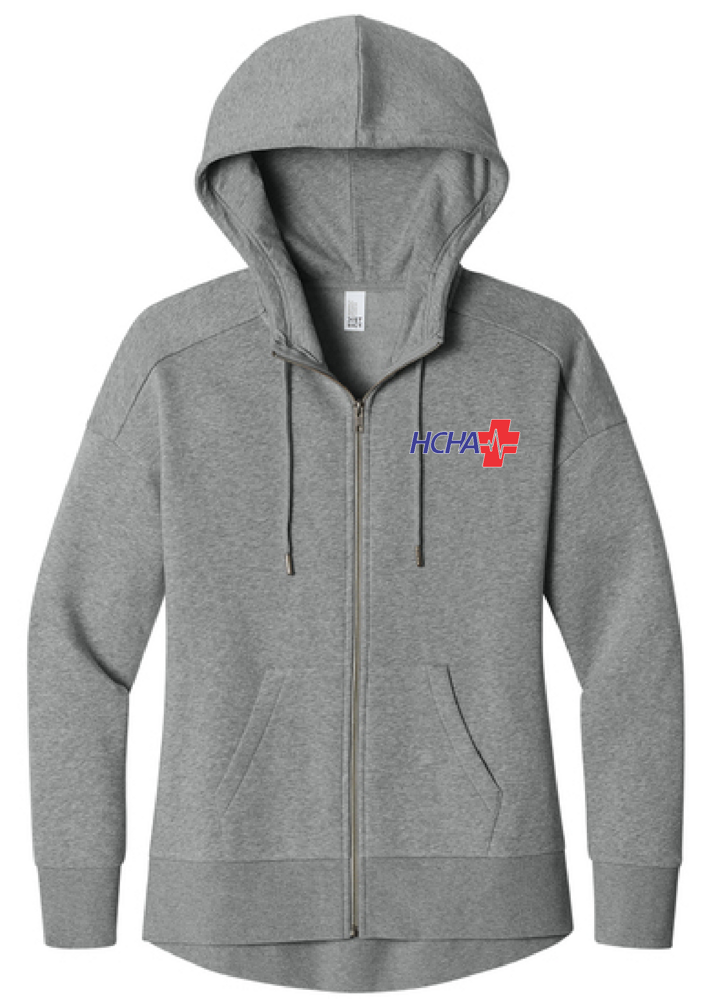 HCHA - DT1104 - Women’s Perfect Weight Fleece Drop Shoulder Full-Zip Hoodie - EMBROIDERED