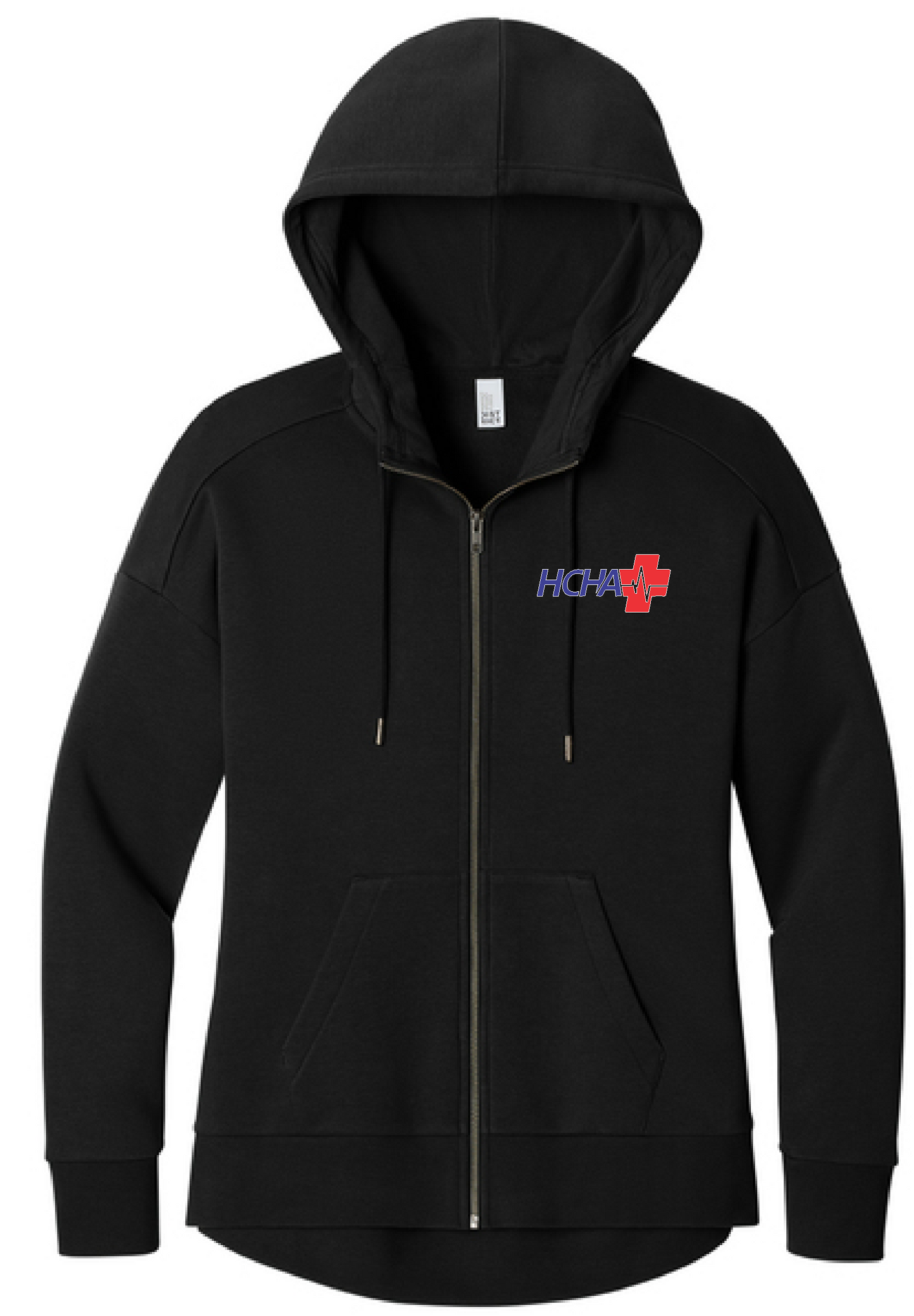 HCHA - DT1104 - Women’s Perfect Weight Fleece Drop Shoulder Full-Zip Hoodie - EMBROIDERED
