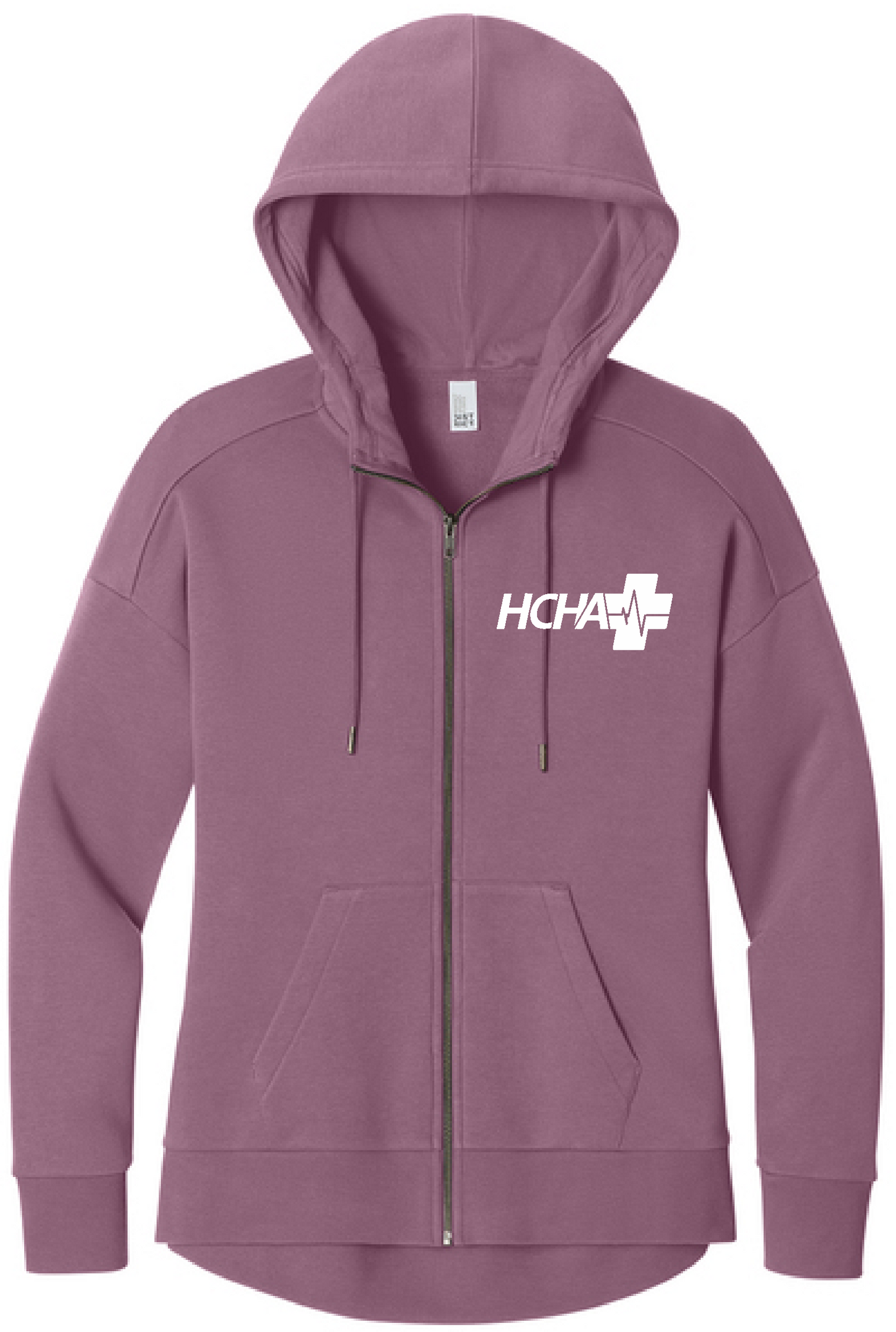 HCHA - DT1104 - Women’s Perfect Weight Fleece Drop Shoulder Full-Zip Hoodie - EMBROIDERED