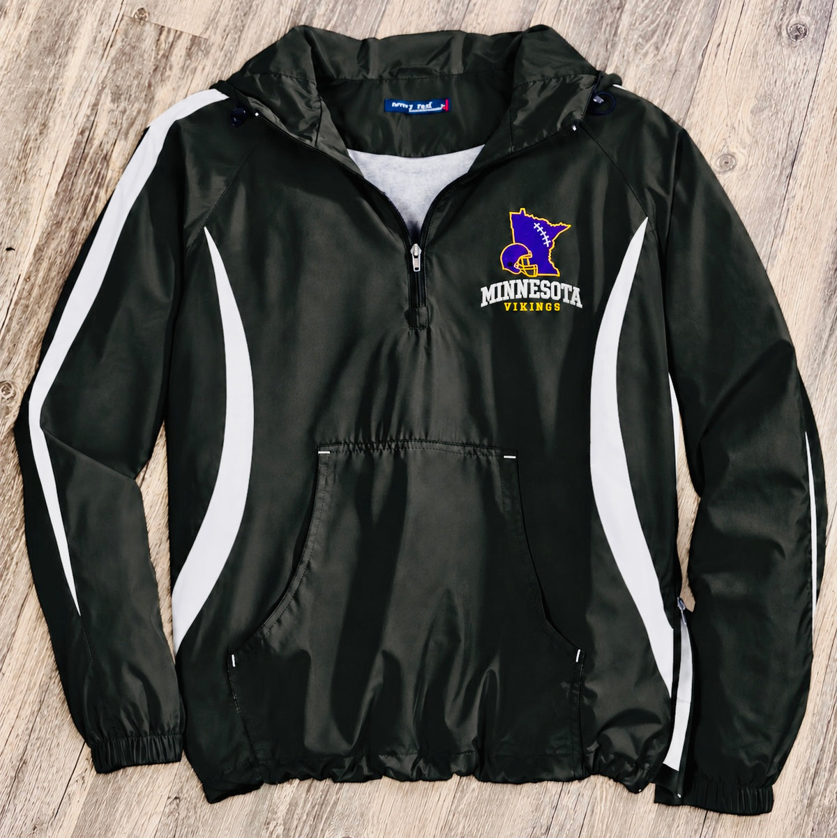 MINNESOTA - ViKiNGS - EMBROIDERED - WINDBREAKER