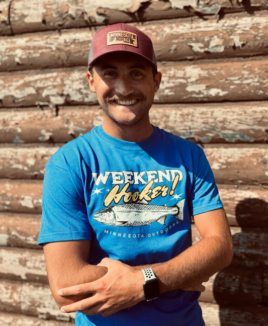 MN - WEEKEND HOOKER MEN'S T-SHIRT - MINNESOTA OUTDOORS