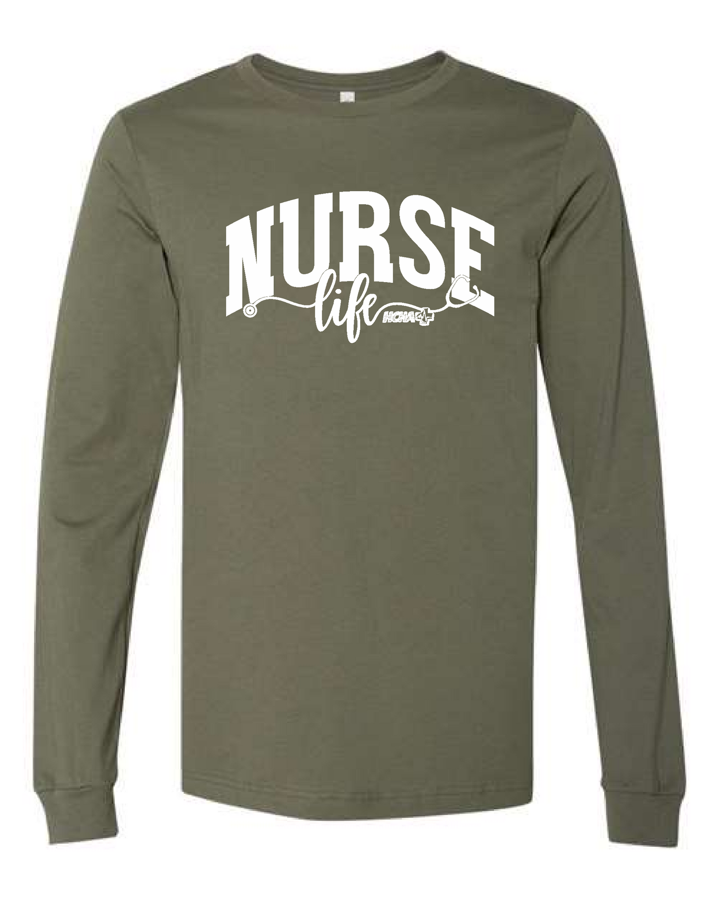 NURSE LIFE HCHA - UNISEX - SHIRT - LONG SLEEVE - CREWNECK