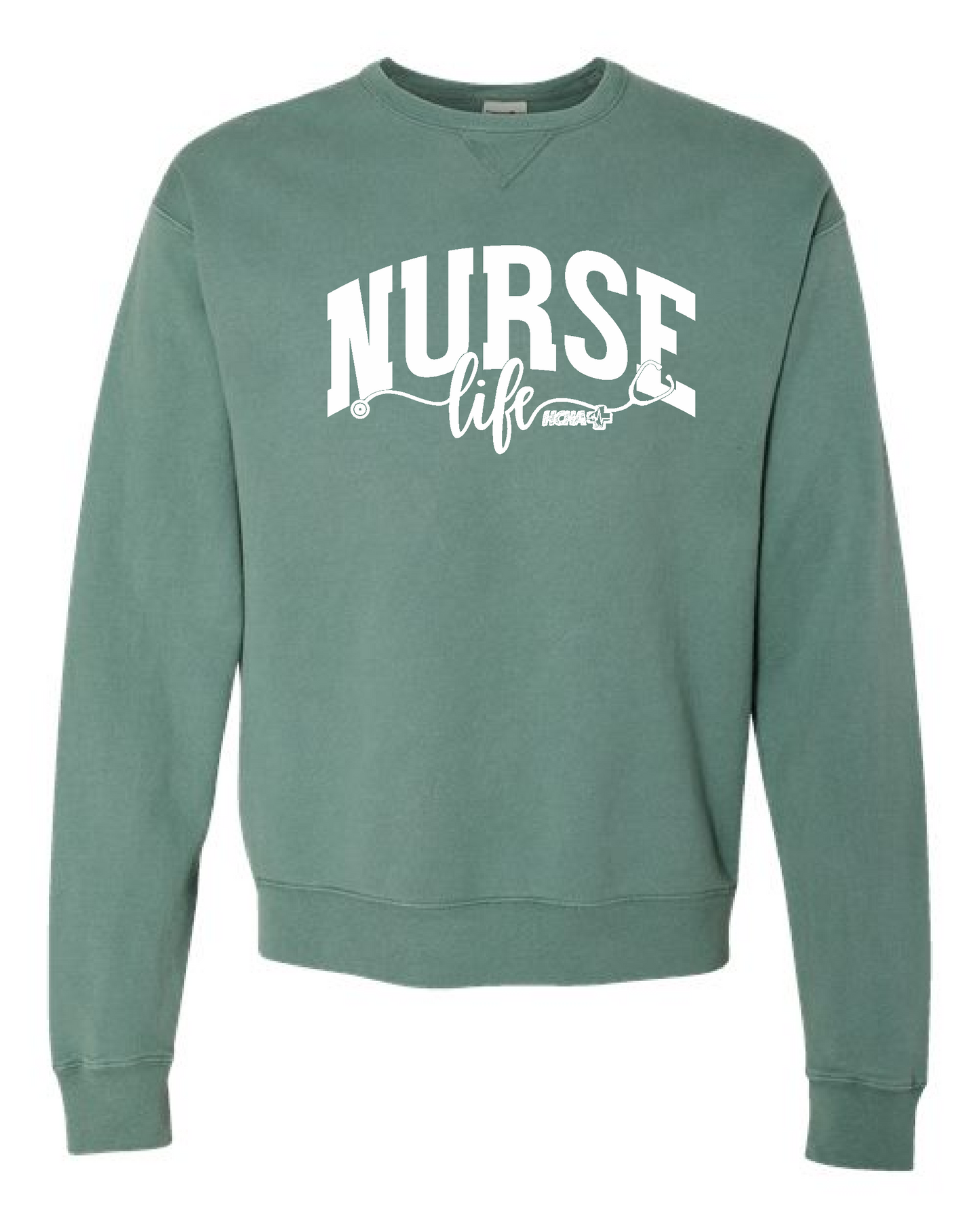 NURSE LIFE HCHA - UNISEX - SHIRT - LONG SLEEVE - CREWNECK
