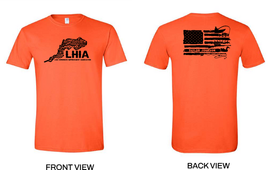 LHIA - ORANGE SHIRT - FLAG BACK